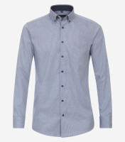 Redmond shirt COMFORT FIT STRUCTURE light blue with Button Down collar in classic cut