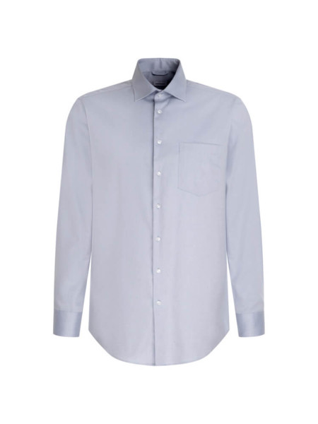 Seidensticker Hemd REGULAR FIT TWILL hellblau mit New Kent Kragen in moderner Schnittform