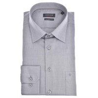 Jupiter Hemd MODERN FIT CHAMBRAY grau mit Kent Kragen in moderner Schnittform