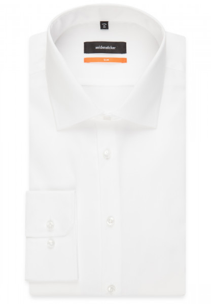 Camisa Seidensticker SLIM FIT ORIGINAL blanco con cuello Business Kent de corte estrecho