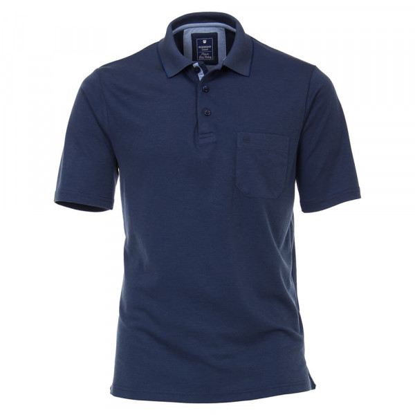 Polo Redmond blu scuro in taglio classico