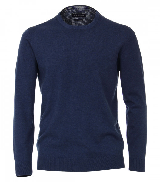 CASAMODA Pullover mittelblau in klassischer Schnittform