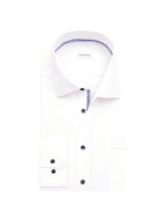 Camisa Seidensticker MODERN UNI POPELINE blanco con cuello Business Kent de corte moderno