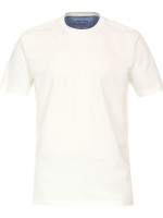 Maglietta Redmond REGULAR FIT JERSEY bianco con Collo rotondo collar in taglio classico