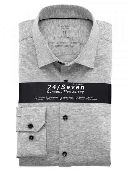 OLYMP No. Six 24/Seven super slim jersey shirt