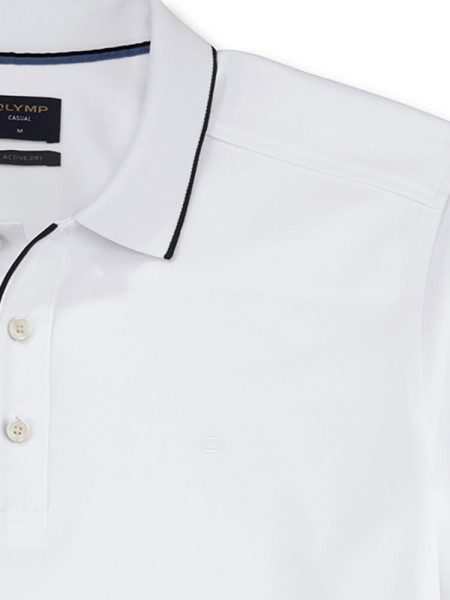 OLYMP Poloshirt Weiß Extrafeine Qualität