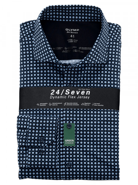 Camicia in jersey OLYMP Level Five 24/Seven body fit
