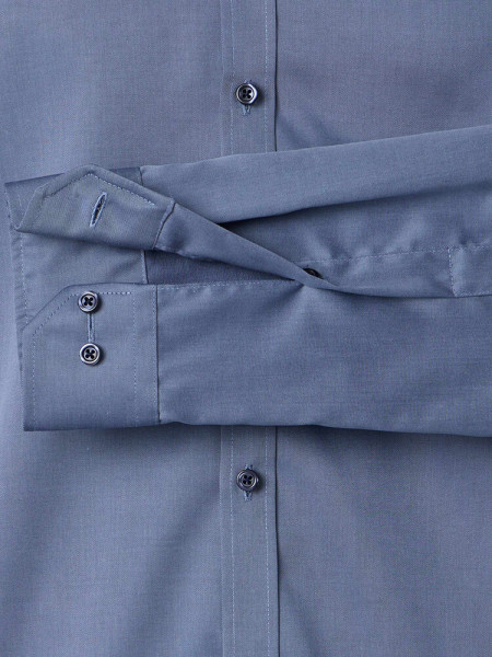 VENTI Slim Fit Hemd Rauchblau Kent Popeline - Ansicht 2