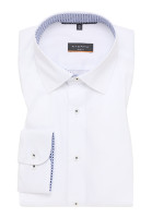 Eterna Hemd SLIM FIT UNI STRETCH weiss mit Modern Kent Kragen in schmaler Schnittform