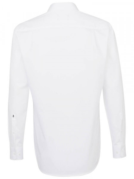 SEIDENSTICKER Regular Fit Hemd Weiß Business Kent Popeline