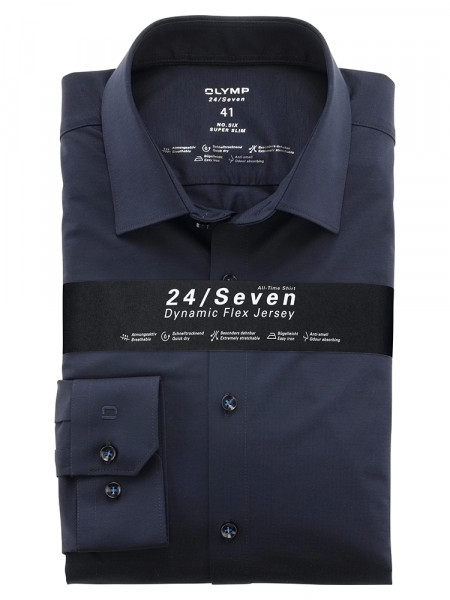 OLYMP No. Six 24/Seven super slim jersey shirt