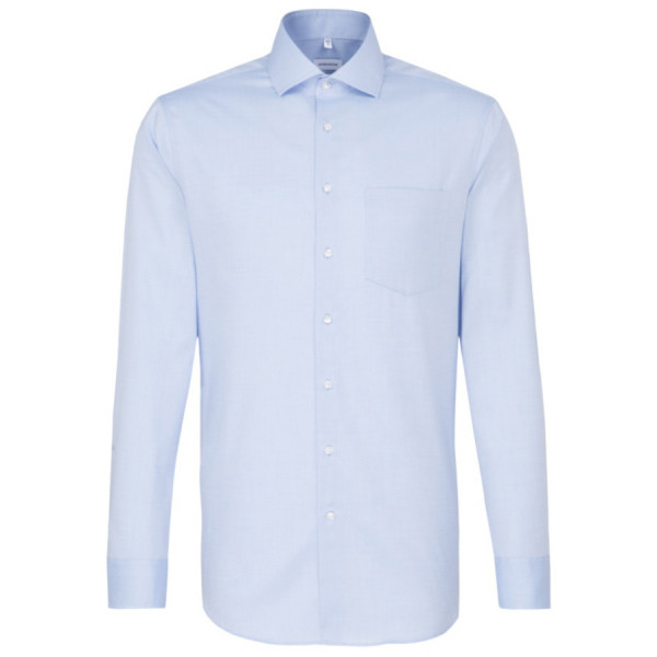 Chemise Seidensticker REGULAR BEAUX OXFORD bleu clair avec col Spread Kent en coupe moderne