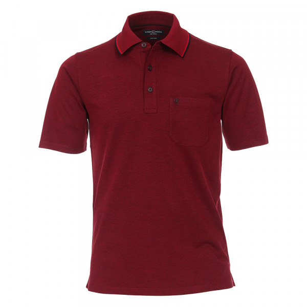 CASAMODA Poloshirt dunkelrot in klassischer Schnittform