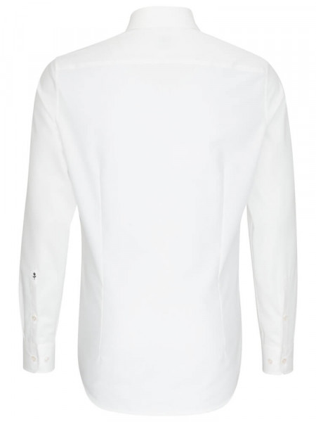 SEIDENSTICKER Slim Fit Hemd Hellbeige Business Kent Popeline