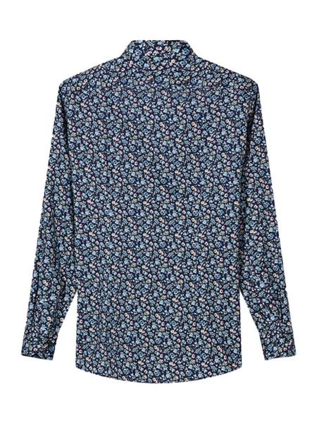 OLYMP Regular Fit Hemd Dunkelblau New Kent Twill