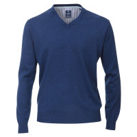 Redmond Pullover mittelblau in klassischer Schnittform