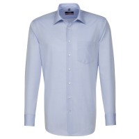 Camicia Seidensticker REGULAR CHAMBRAY azzurro con Business Kent collar in taglio moderno