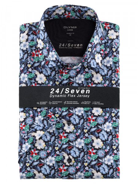 OLYMP Luxor modern fit jersey overhemd