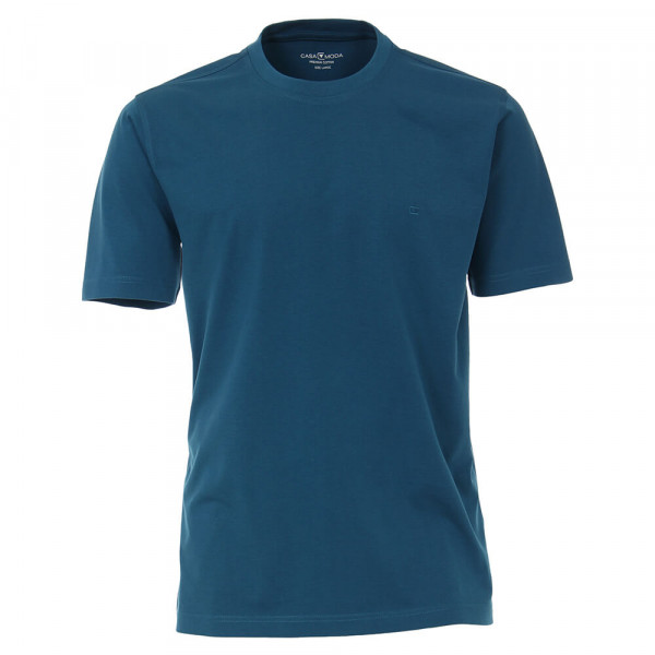 CASAMODA T-Shirt mittelblau in klassischer Schnittform