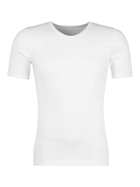 HUBER Regular Fit Weiß Doppelrippenstich - Ansicht 1