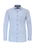 Camicia CasaModa MODERN FIT UNI POPELINE azzurro con Kent collar in taglio moderno