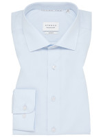 Camicia Eterna SLIM FIT UNI POPELINE azzurro con Kent collar in taglio stretto