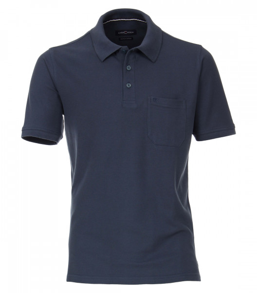 CASAMODA Poloshirt dunkelblau in klassischer Schnittform