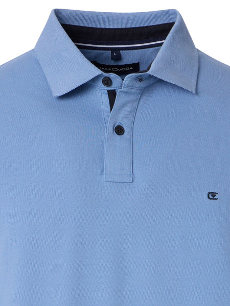 CASAMODA Poloshirt Hellblau Extrafeine Qualität - Ansicht 1