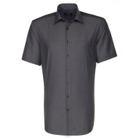 Seidensticker REGULAR shirt FIL À FIL anthracite with Business Kent collar in modern cut