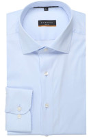 Eterna Hemd SLIM FIT UNI STRETCH hellblau mit Classic Kent Kragen in schmaler Schnittform