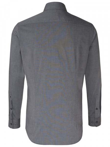 SEIDENSTICKER Slim Fit Hemd Anthrazit Business Kent Fil à Fil