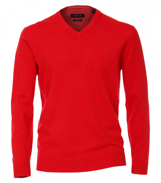 CASAMODA Pullover rot in klassischer Schnittform