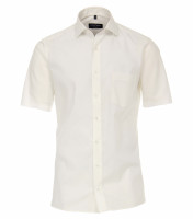 Camisa CASAMODA MODERN FIT UNI POPELINE beige con cuello Kent de corte moderno