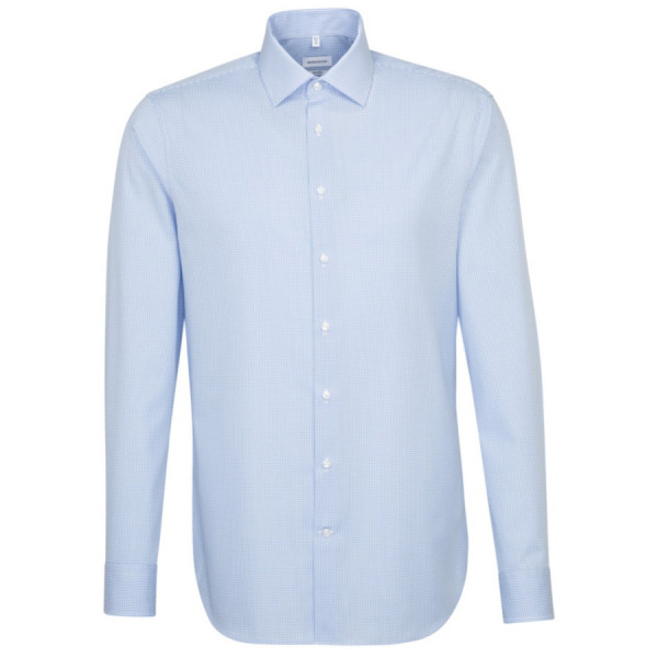 Seidensticker SHAPED shirt OFFICE light blue with Business Kent collar in modern cut