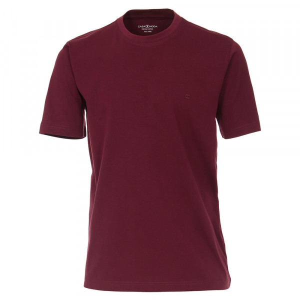CASAMODA T-Shirt dunkelrot in klassischer Schnittform