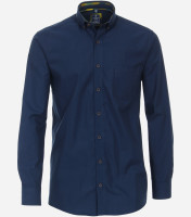 Redmond Hemd REGULAR FIT FISCHGRAT dunkelblau mit Button Down Kragen in klassischer Schnittform