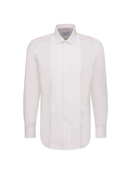 Camicia Seidensticker MODERN UNI POPELINE bianco con Business Kent collar in taglio moderno