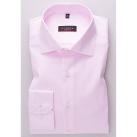 Camisa Eterna MODERN FIT TWILL roza con cuello Clásico Kent de corte moderno