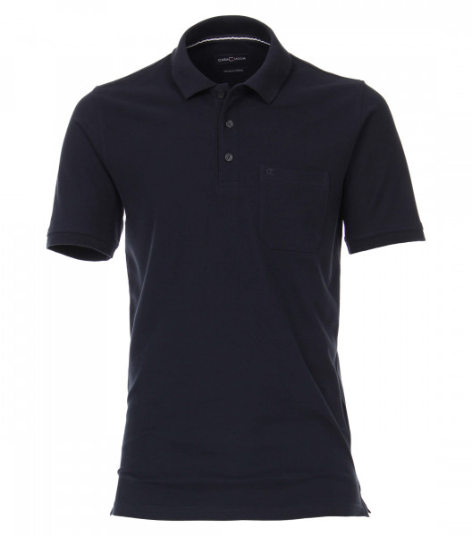 CASAMODA Poloshirt dunkelblau in klassischer Schnittform