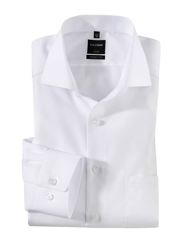 Camicie uomo bianca Olymp Luxor Negozio Online abbigliamento maschile italiano