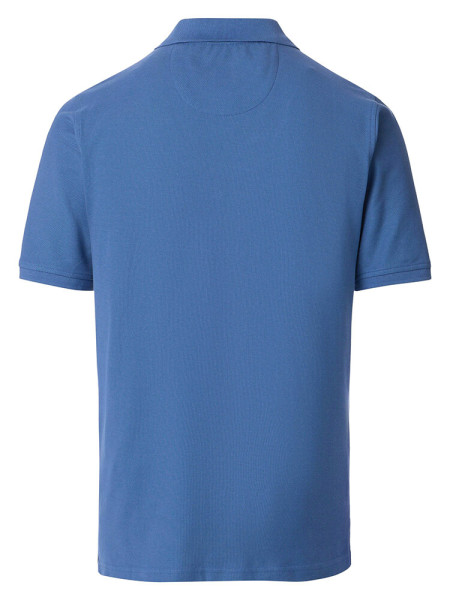 REDMOND Poloshirt Rauchblau Piqué