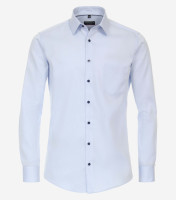 Redmond shirt MODERN FIT TWILL light blue with Kent collar in modern cut