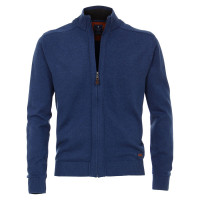 Redmond Cardigan middelblauw in klassieke snit