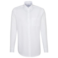 Camisa Seidensticker REGULAR ESTRUCTURA blanco con cuello Business Kent de corte moderno