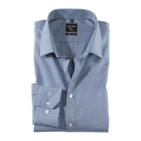 Camicia OLYMP No. Six super slim FAUX UNI blu scuro con Urban Kent collar in taglio super stretta