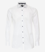 Venti shirt MODERN FIT STRUCTURE white with Kent collar in modern cut