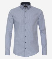 Redmond shirt SLIM FIT STRUCTURE light blue with Button Down collar in narrow cut