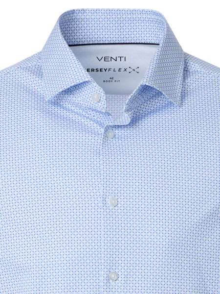 VENTI Slim Fit Hemd Hellblau Kent Jersey - Ansicht 1