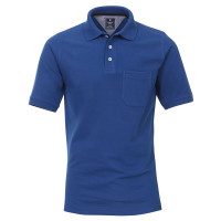 Polo Redmond blu medio in taglio classico