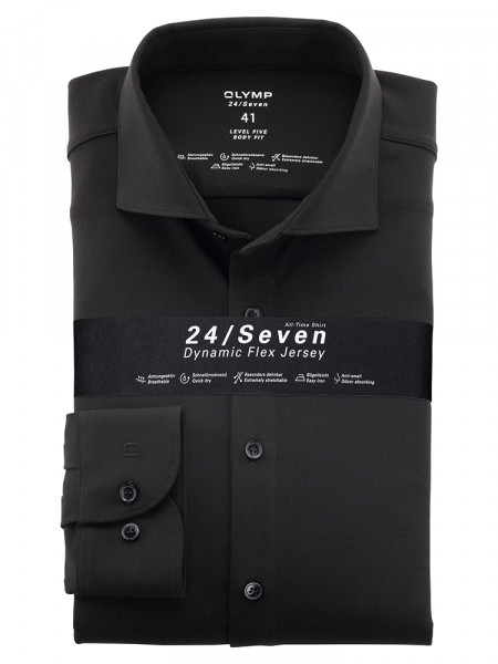 Camicia in jersey OLYMP Level Five 24/Seven body fit